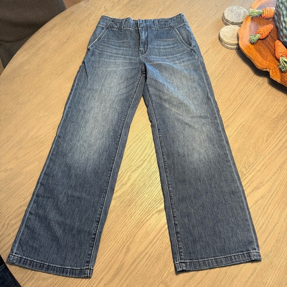 Pilcro Denim - Pilcro Anthropologie Wide Leg Medium Wash Jeans Sz 27 Country Boho Classic